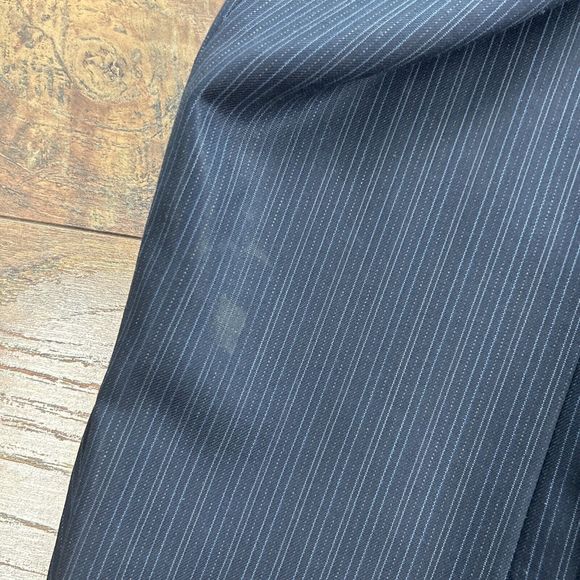 Ralph Ralph Lauren RRL Mens 40R Navy Blue Pinstripe Suit Jacket 100% Wool - Picture 11 of 13